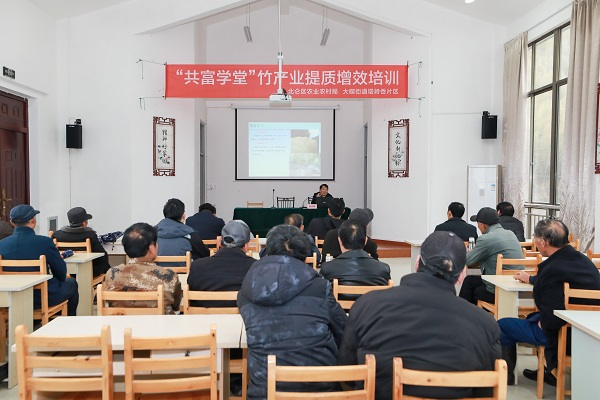 開展“共富學堂”竹產業(yè)提質增效培訓.JPG