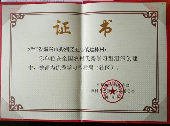 王店鎮(zhèn)建林村獲評第二批全國農(nóng)村優(yōu)秀學(xué)習(xí)型村居1.jpg